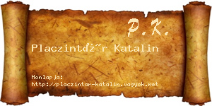 Placzintár Katalin névjegykártya
